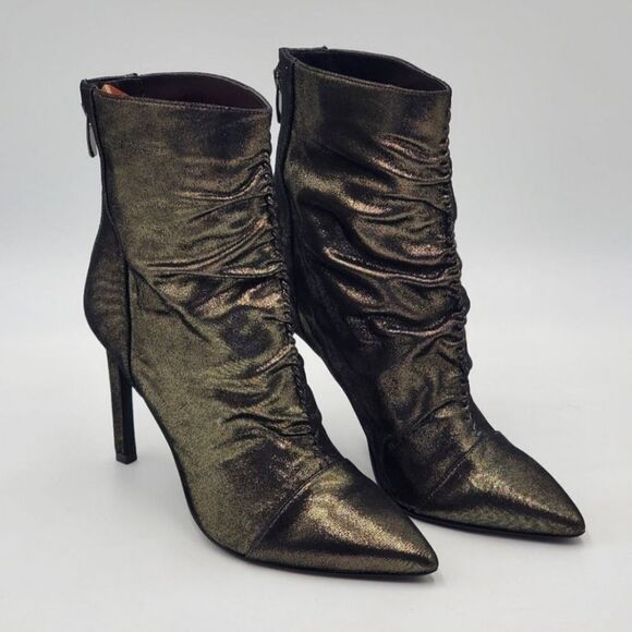 NINE WEST SHIMMERY METALLIC BOOTIES - Picture 5 of 8